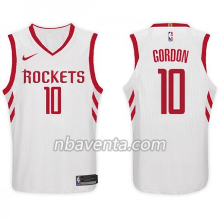 Camiseta Hombre Houston Rockets Eric Gordon 10 Nike 2017-18 Blanco Swingman Camiseta Hombre Houston Rockets Eric Gordon 10 Nike 2017-18 Blanco Swingman